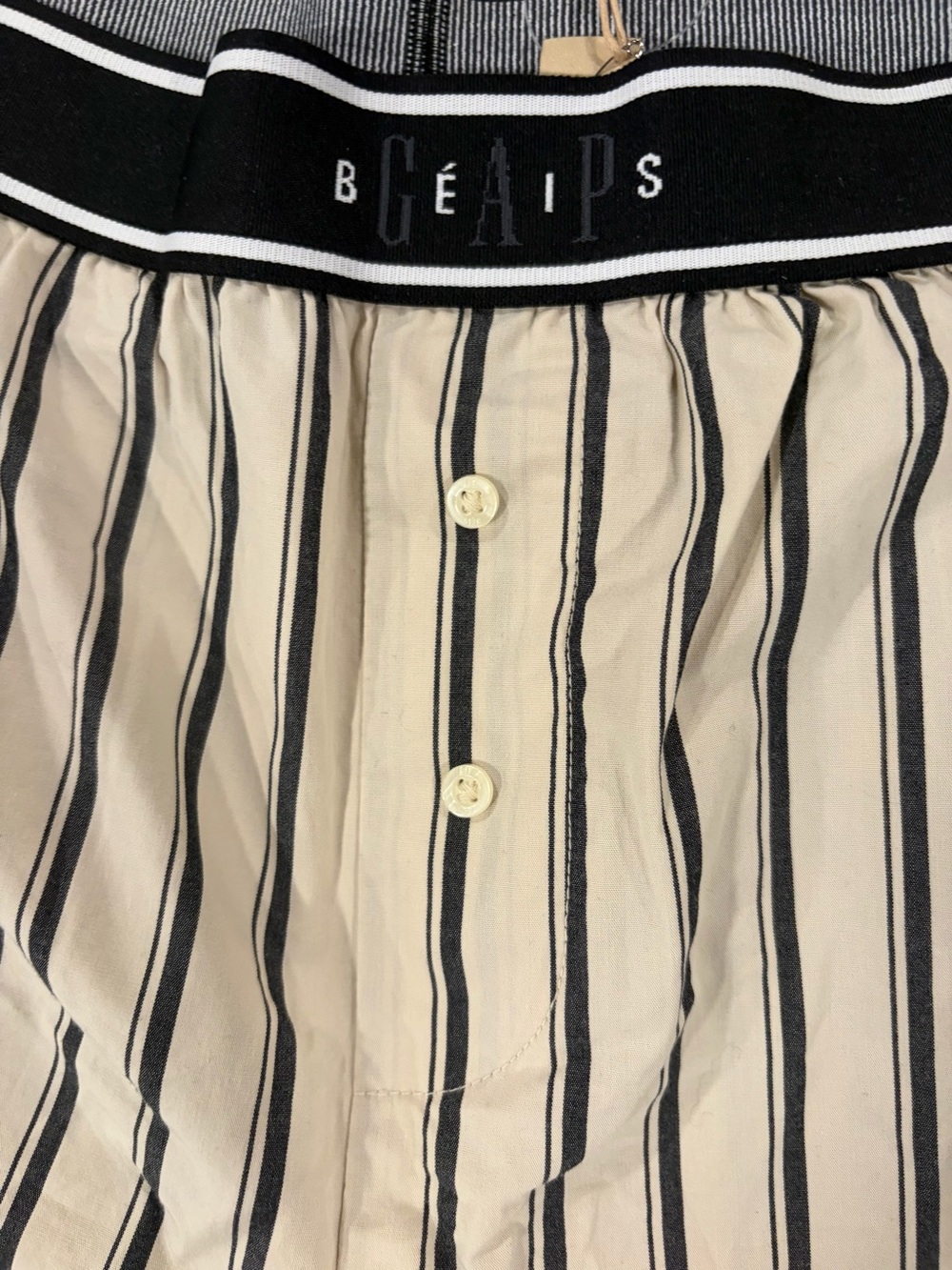 Gap x BEIS cotton poplin stripe boxer shorts NWT - Picture 6 of 7